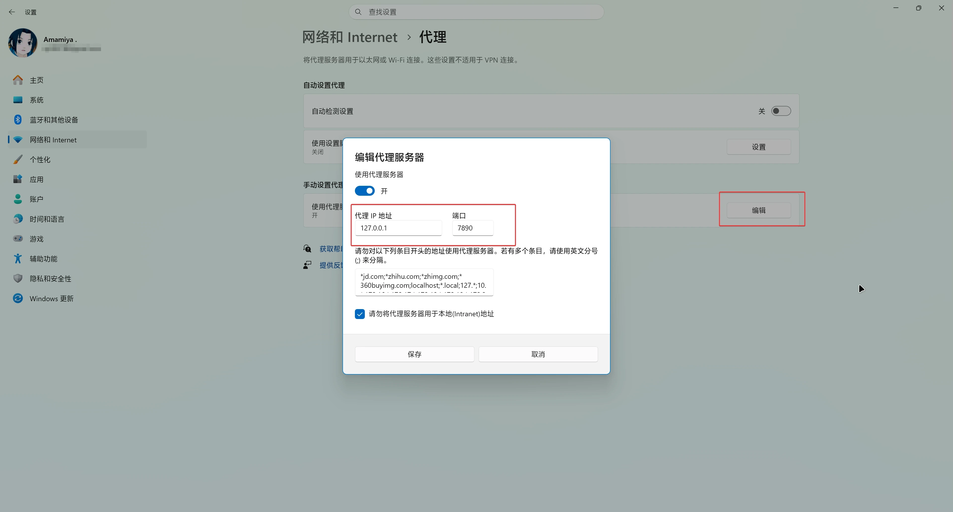 Windows 代理端口示例